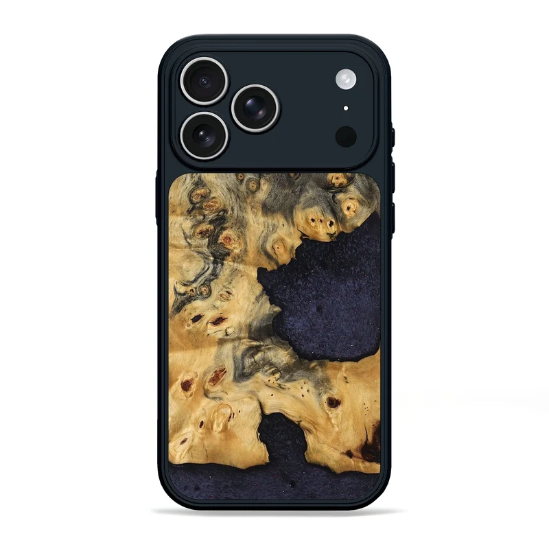 iPhone 17 Pro Max Wood Phone Case - Helene (Wood Burl, 830025)