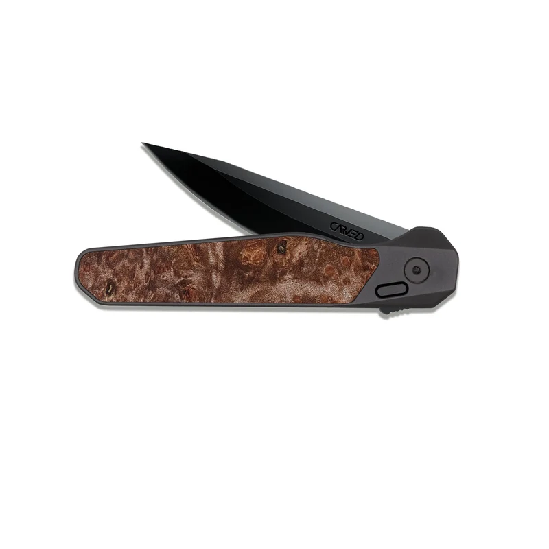 EDC Dark Slate Wood Pocket Knife - Jacque (Wood Burl, 829992)
