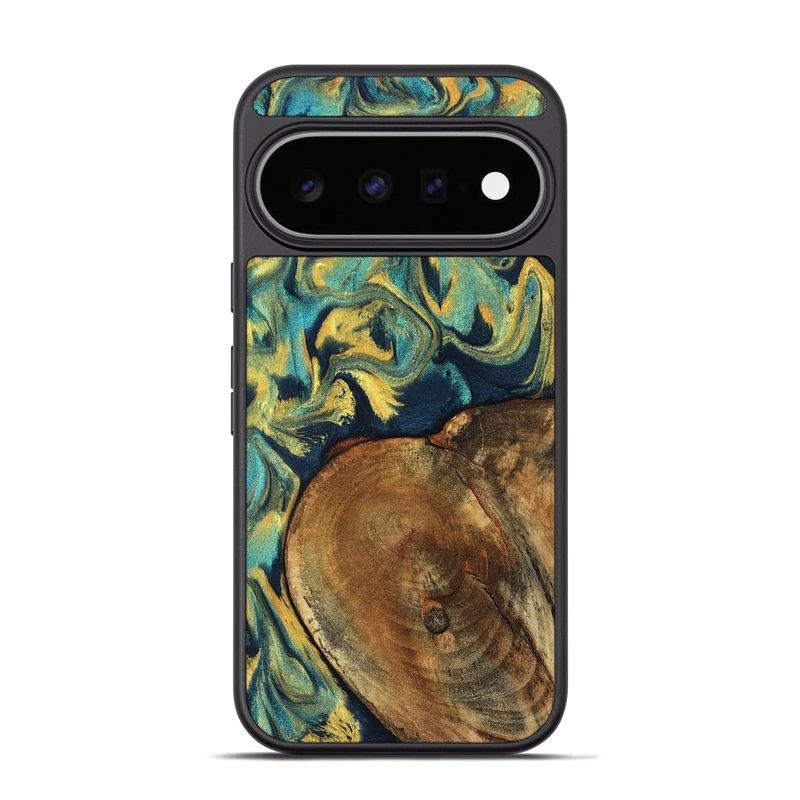 Pixel 11 Pro Wood Phone Case - Odie (Teal & Gold, 829995)
