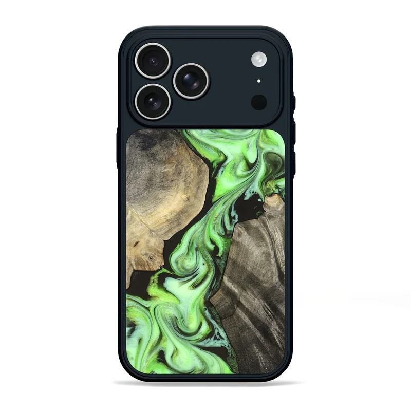iPhone 17 Pro Max Wood Phone Case - Jasen (Neon, 829984)