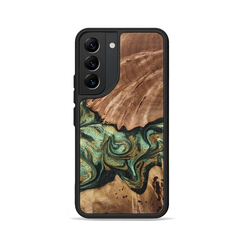 Galaxy S22 Wood Phone Case - Shelbi (Green, 829986)