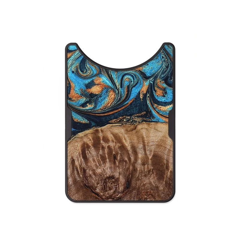 Alloy Wood Wallet - Nautica (Teal & Gold, 829996)