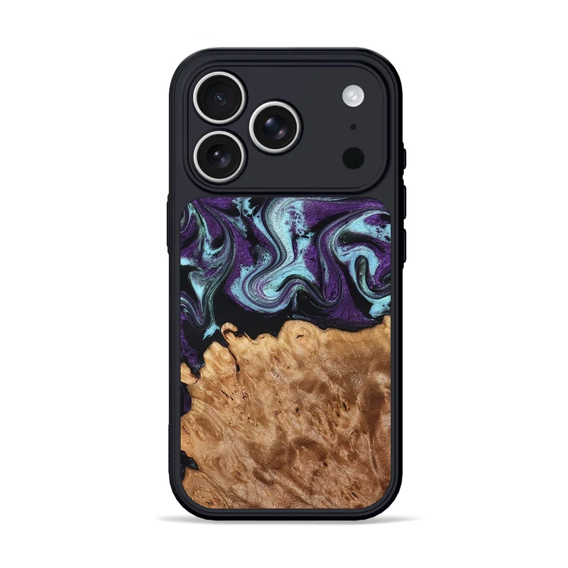 iPhone 17 Pro Wood Phone Case - Florida (Purple, 830018)