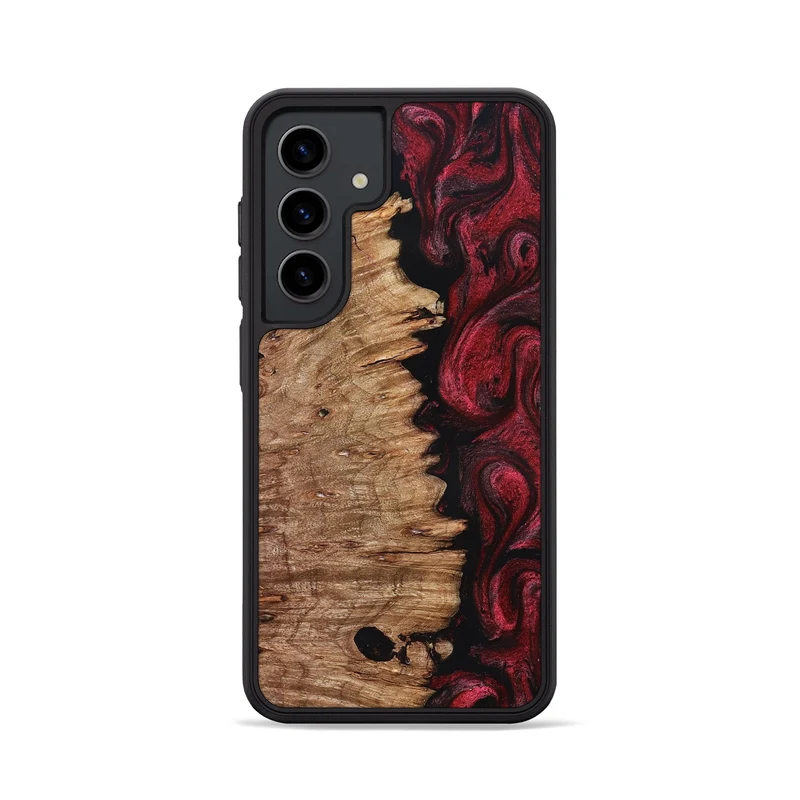 Galaxy S24 Wood Phone Case - Axl (Red, 830012)