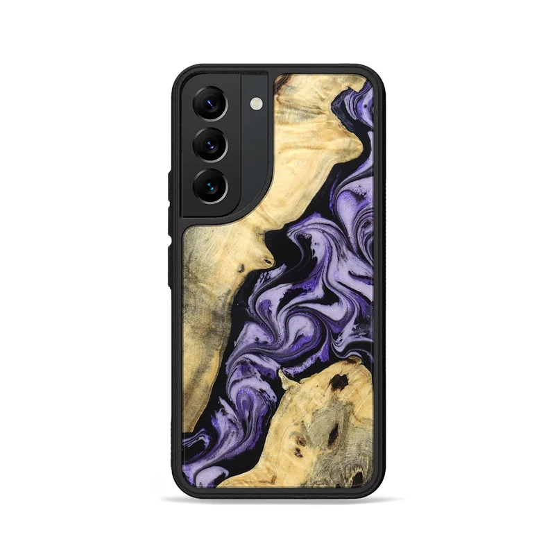 Galaxy S22 Wood Phone Case - Sharon (Purple, 830016)