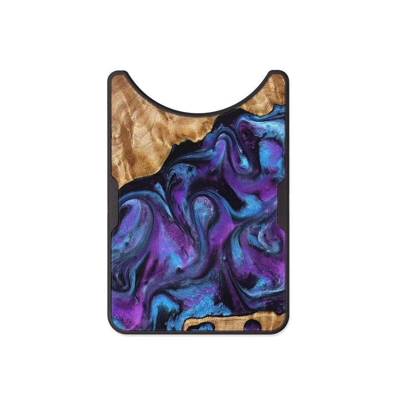Alloy Wood Wallet - Warren (Purple, 830013)