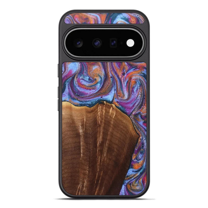 Pixel 11 Pro XL Wood Phone Case - Edmond (Blue, 829987)