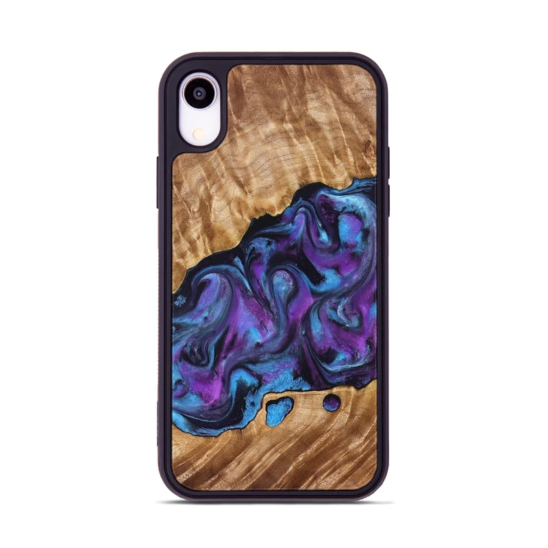 iPhone Xr Wood Phone Case - Warren (Purple, 830013)