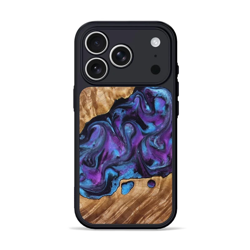 iPhone 17 Pro Wood Phone Case - Warren (Purple, 830013)