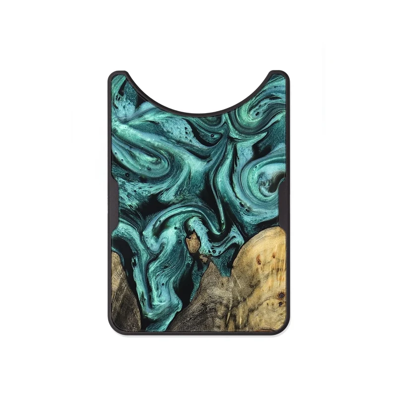 Alloy Wood Wallet - Omarion (Green, 829977)