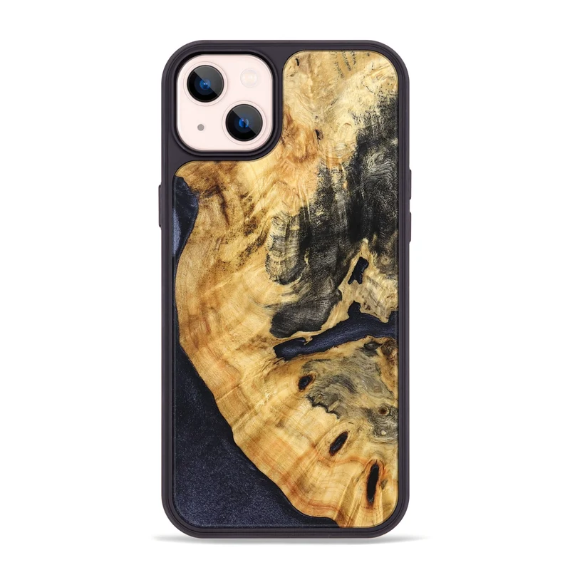 iPhone 14 Plus Wood Phone Case - Nataly (Wood Burl, 830028)