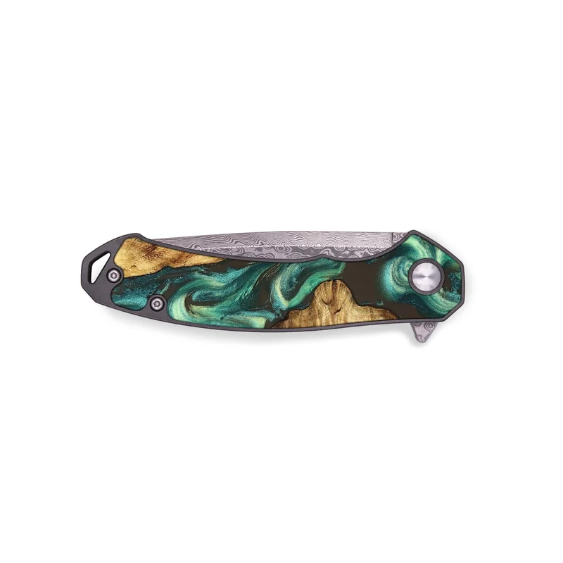EDC Wood Pocket Knife - Carie (Green, 829981)