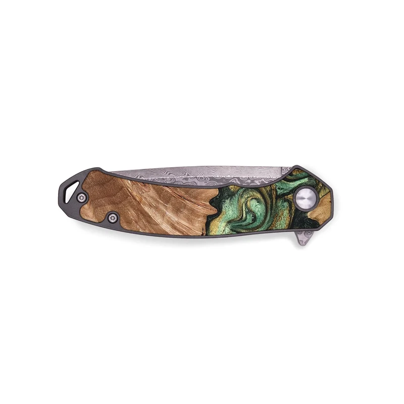 EDC Wood Pocket Knife - Shelbi (Green, 829986)