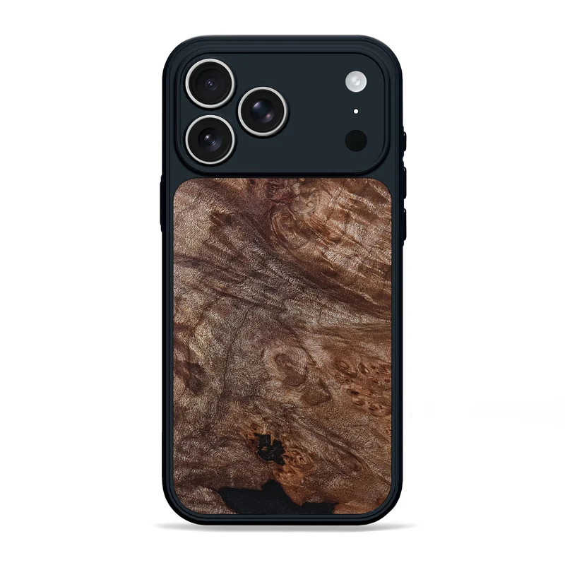 iPhone 17 Pro Max Wood Phone Case - Atharv (Wood Burl, 830024)