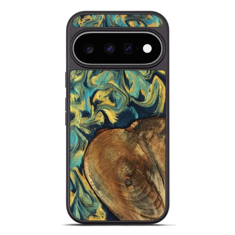 Pixel 11 Pro XL Wood Phone Case - Odie (Teal & Gold, 829995)