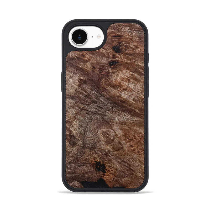 iPhone 16e Wood Phone Case - Atharv (Wood Burl, 830024)