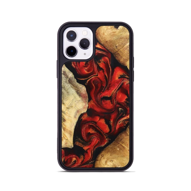 iPhone 11 Pro Wood Phone Case - Jeri (Red, 830033)
