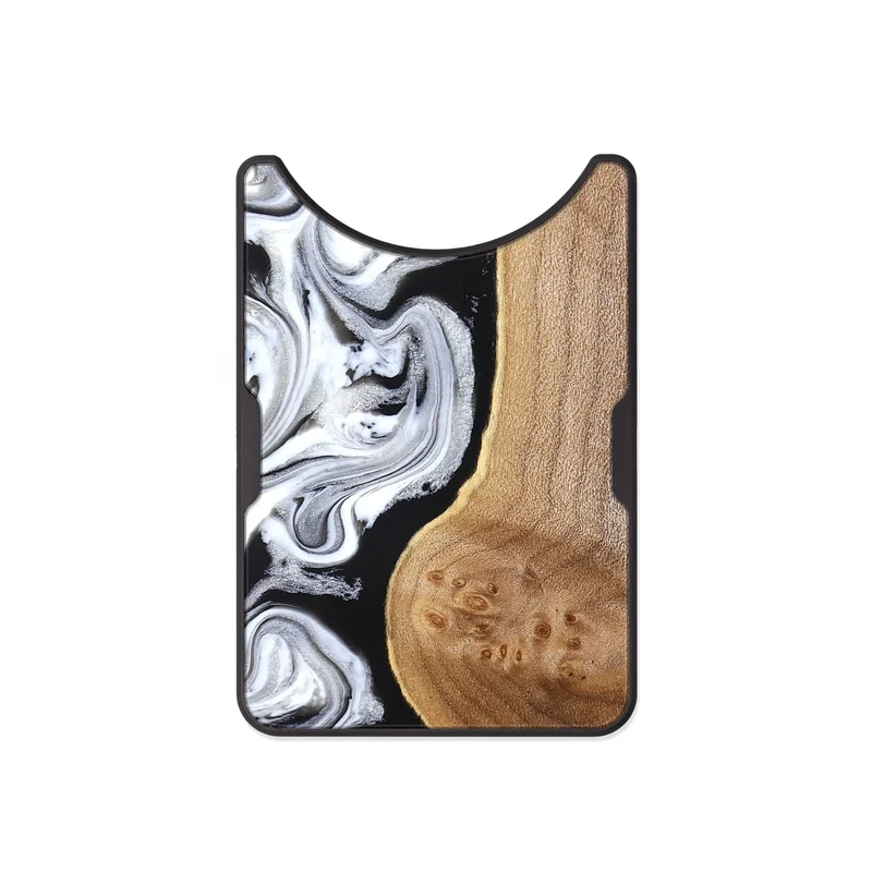 Alloy Wood Wallet - Rolland (Black & White, 830032)