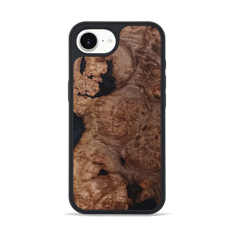 iPhone 16e Wood Phone Case - Elian (Wood Burl, 830029)