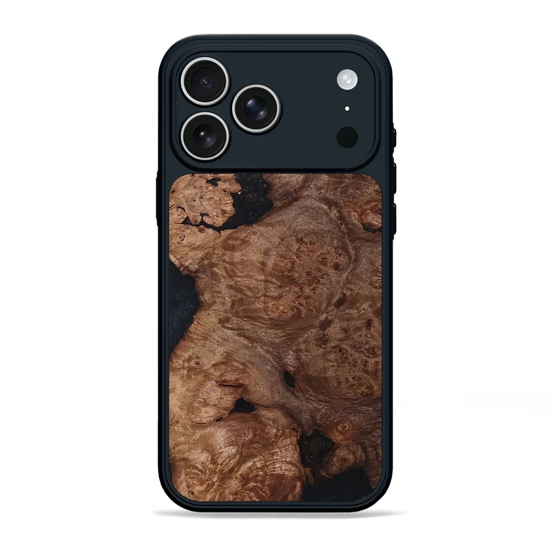 iPhone 17 Pro Max Wood Phone Case - Elian (Wood Burl, 830029)
