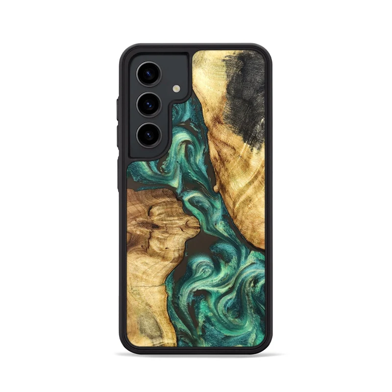 Galaxy S24 Wood Phone Case - Carie (Green, 829981)