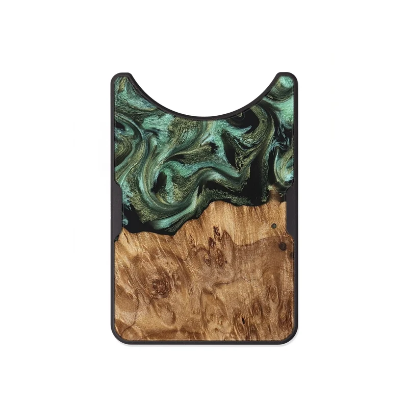 Alloy Wood Wallet - Jasmyn (Green, 829976)