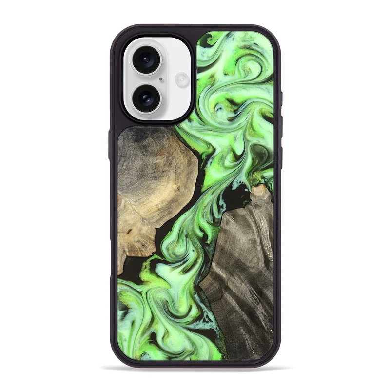 iPhone 16 Plus Wood Phone Case - Jasen (Neon, 829984)