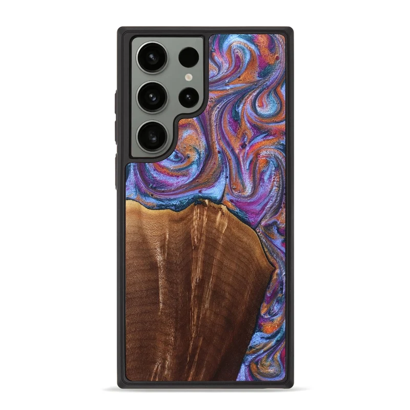 Galaxy S23 Ultra Wood Phone Case - Edmond (Blue, 829987)