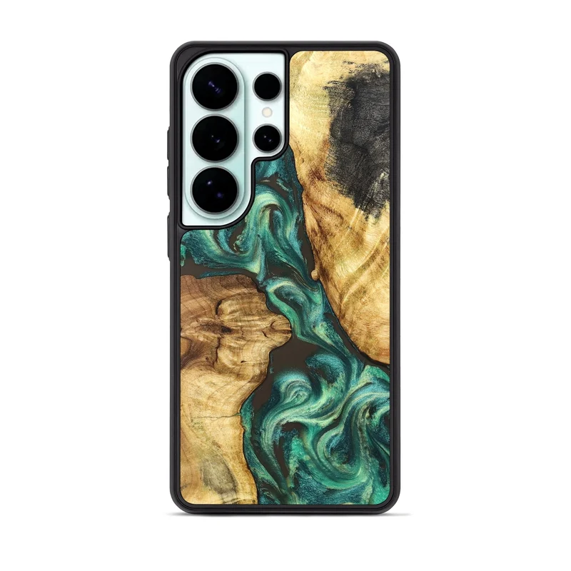 Galaxy S26 Ultra Wood Phone Case - Carie (Green, 829981)