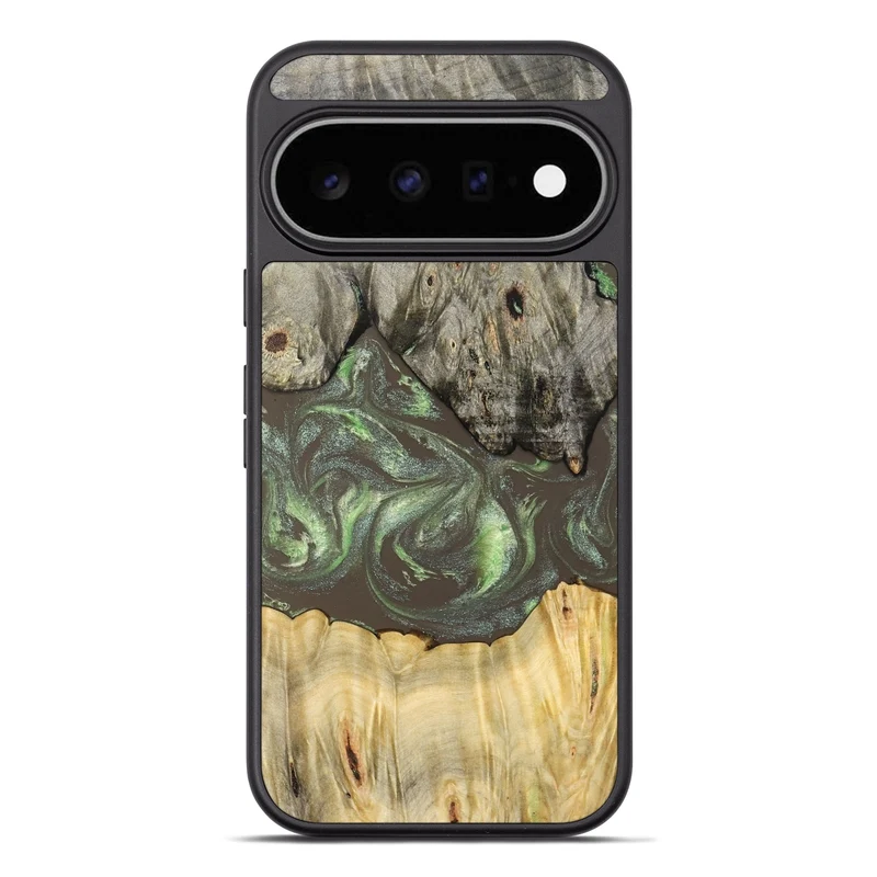 Pixel 11 Pro XL Wood Phone Case - Arlo (Green, 829982)