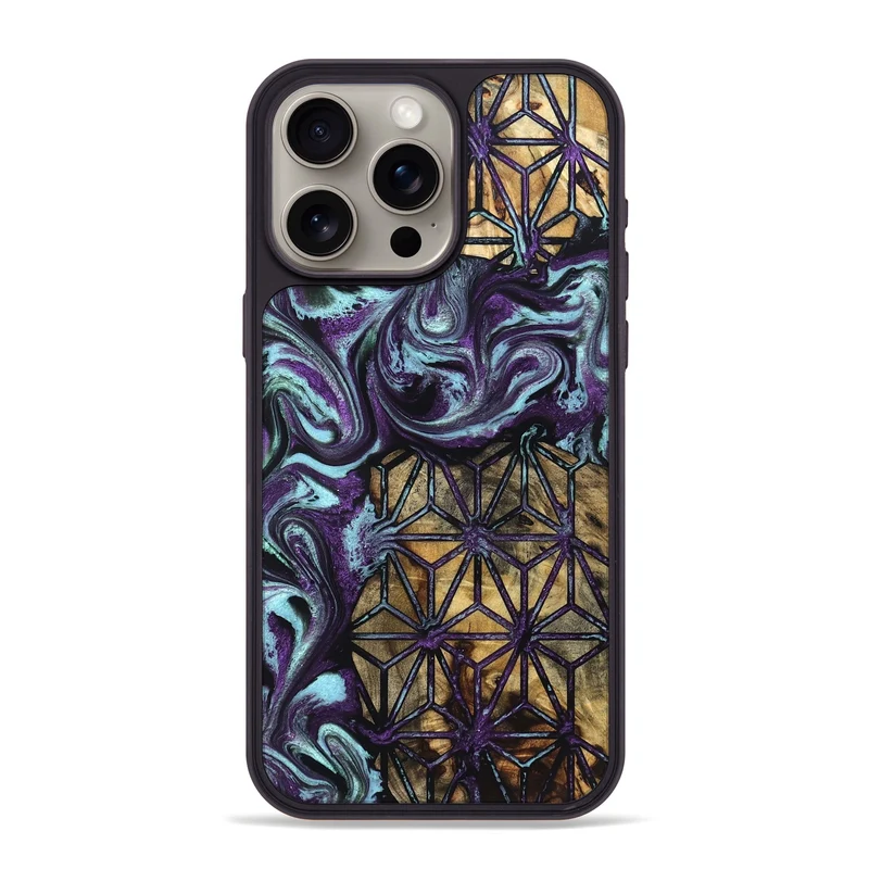 iPhone 15 Pro Max Wood Phone Case - Leota (Pattern, 829957)