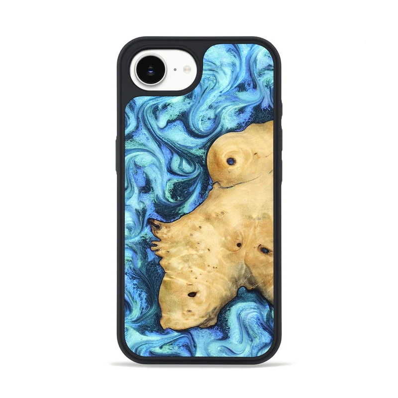iPhone 16e Wood Phone Case - Stacey (Blue, 829950)