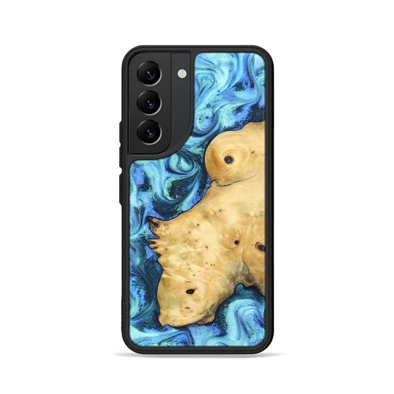 Galaxy S22 Wood Phone Case - Stacey (Blue, 829950)