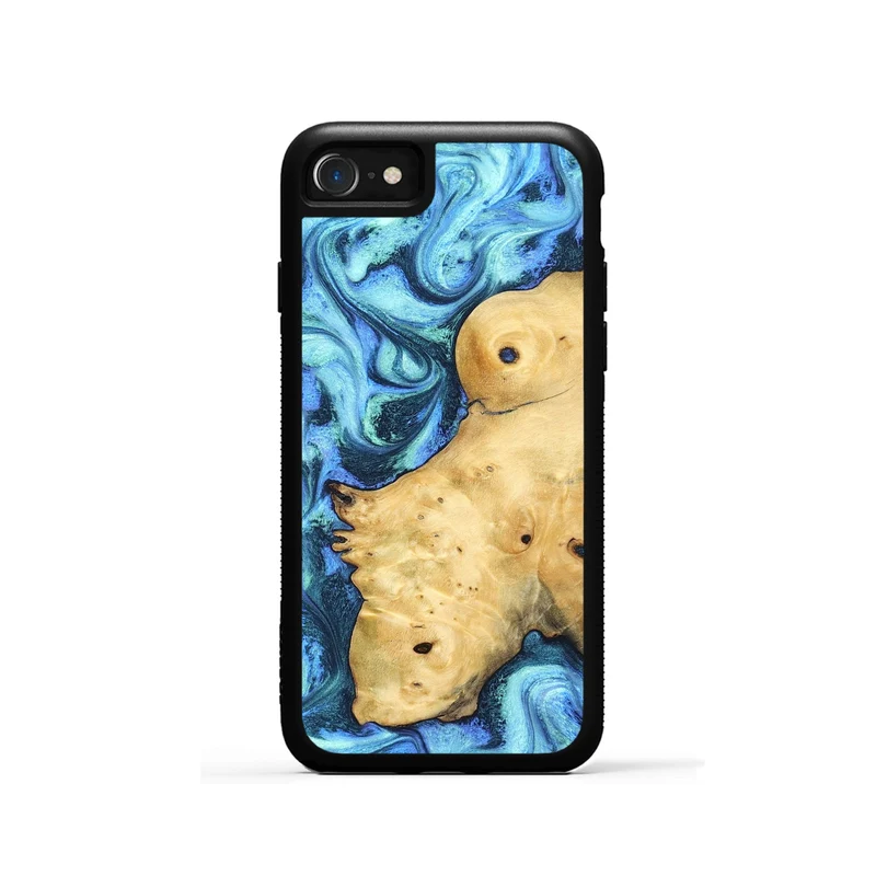 iPhone SE Wood Phone Case - Stacey (Blue, 829950)