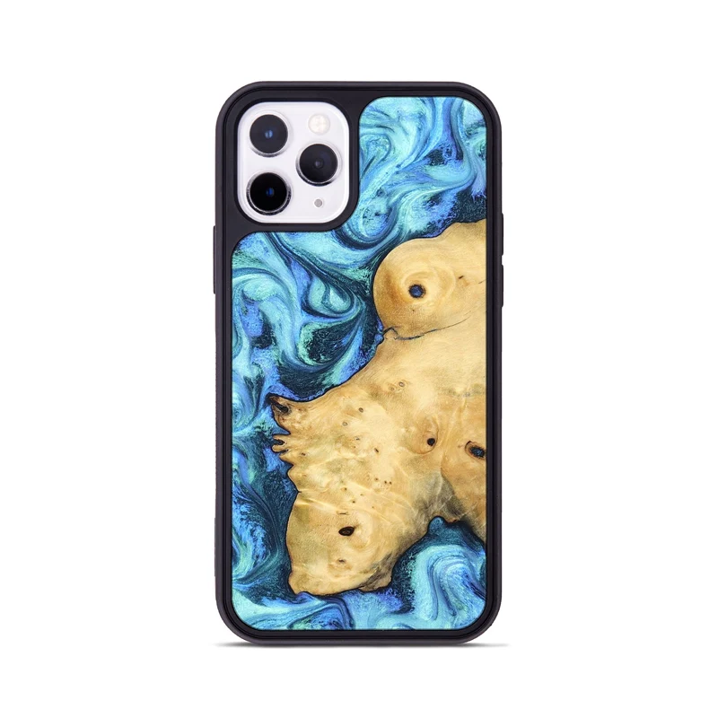 iPhone 11 Pro Wood Phone Case - Stacey (Blue, 829950)