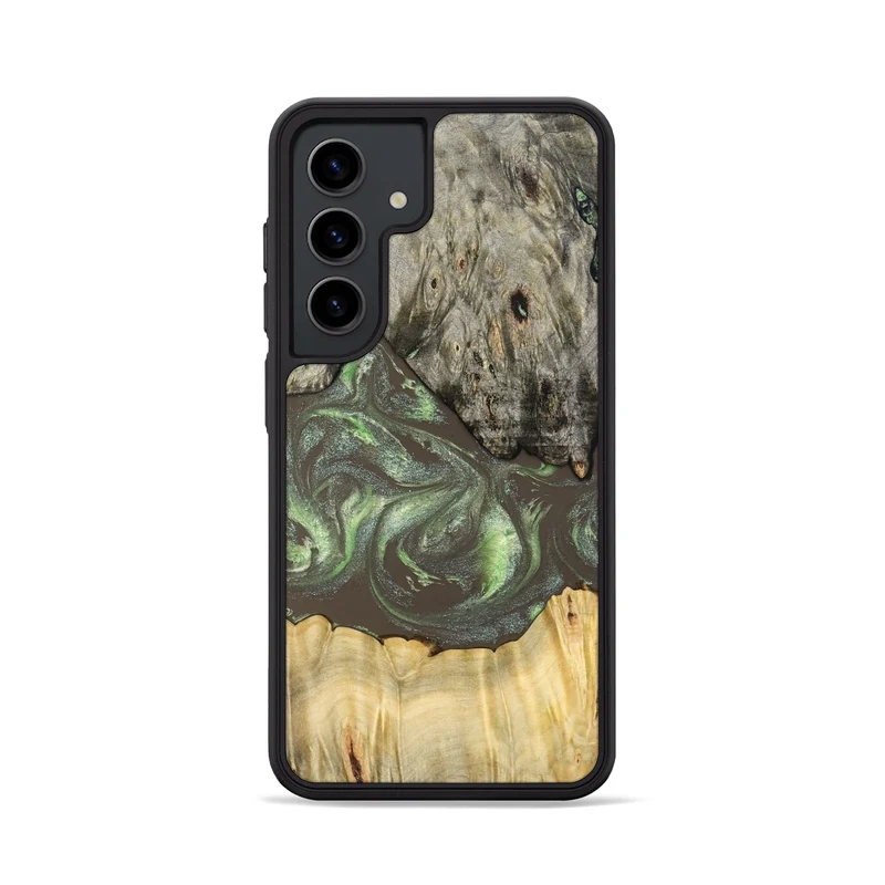 Galaxy S24 Wood Phone Case - Arlo (Green, 829982)