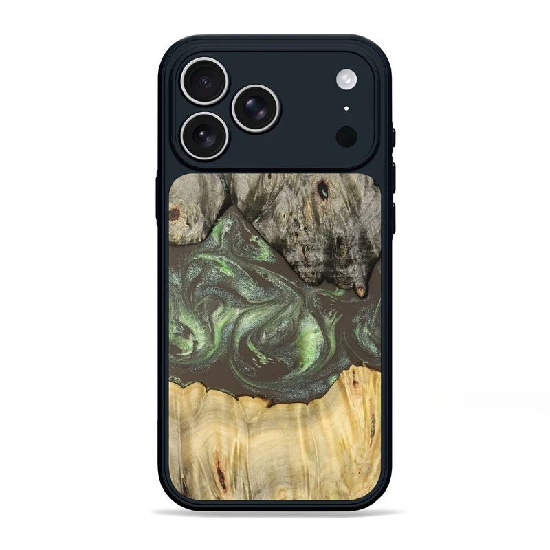 iPhone 17 Pro Max Wood Phone Case - Arlo (Green, 829982)