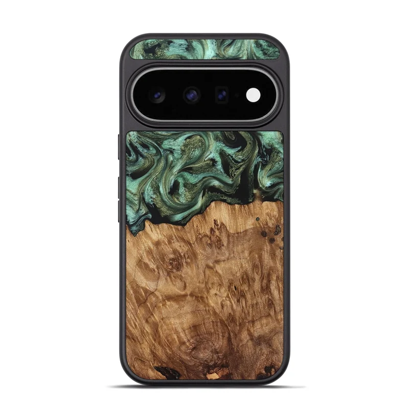 Pixel 11 Pro Wood Phone Case - Jasmyn (Green, 829976)