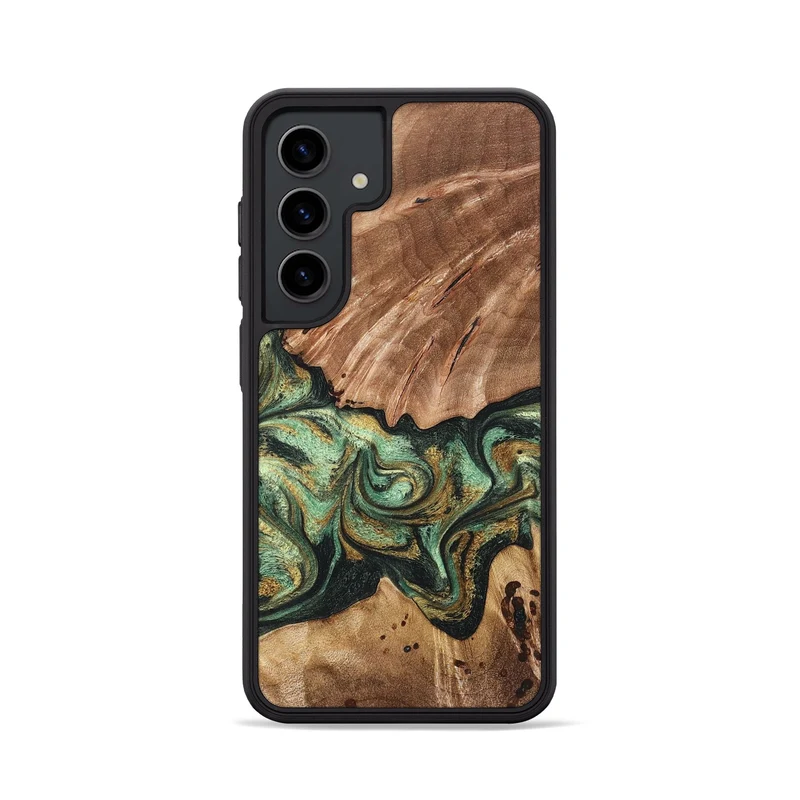 Galaxy S24 Wood Phone Case - Shelbi (Green, 829986)