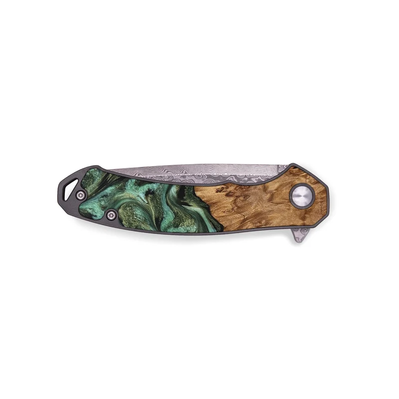 EDC Wood Pocket Knife - Jasmyn (Green, 829976)