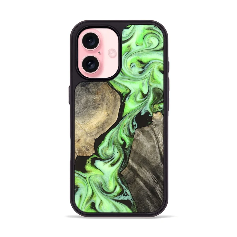 iPhone 16 Wood Phone Case - Jasen (Neon, 829984)