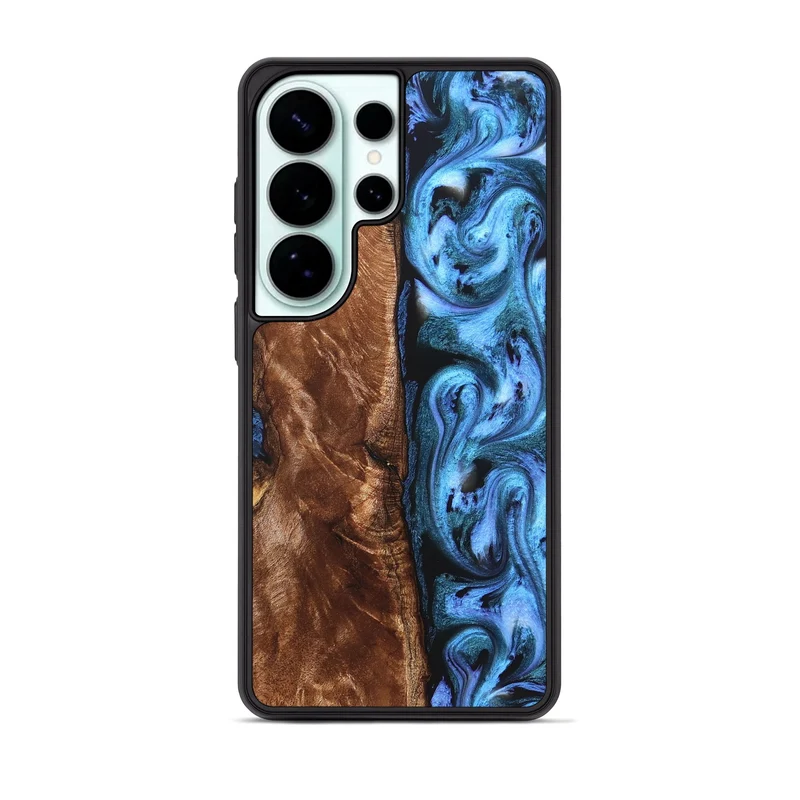 Galaxy S26 Ultra Wood Phone Case - Lily (Blue, 829989)