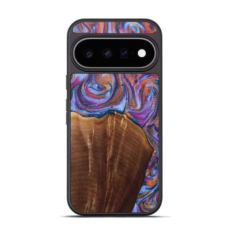 Pixel 11 Pro Wood Phone Case - Edmond (Blue, 829987)