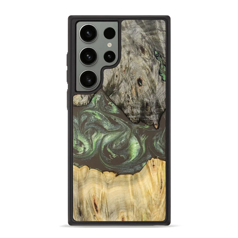 Galaxy S23 Ultra Wood Phone Case - Arlo (Green, 829982)