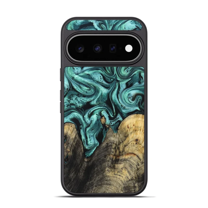 Pixel 11 Pro Wood Phone Case - Omarion (Green, 829977)
