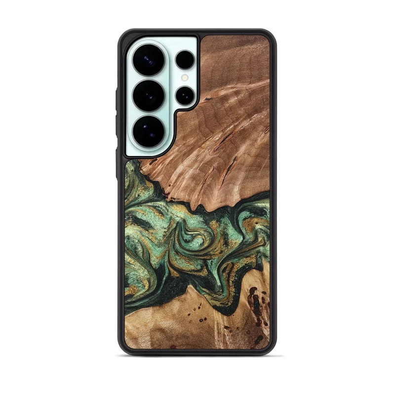 Galaxy S26 Ultra Wood Phone Case - Shelbi (Green, 829986)