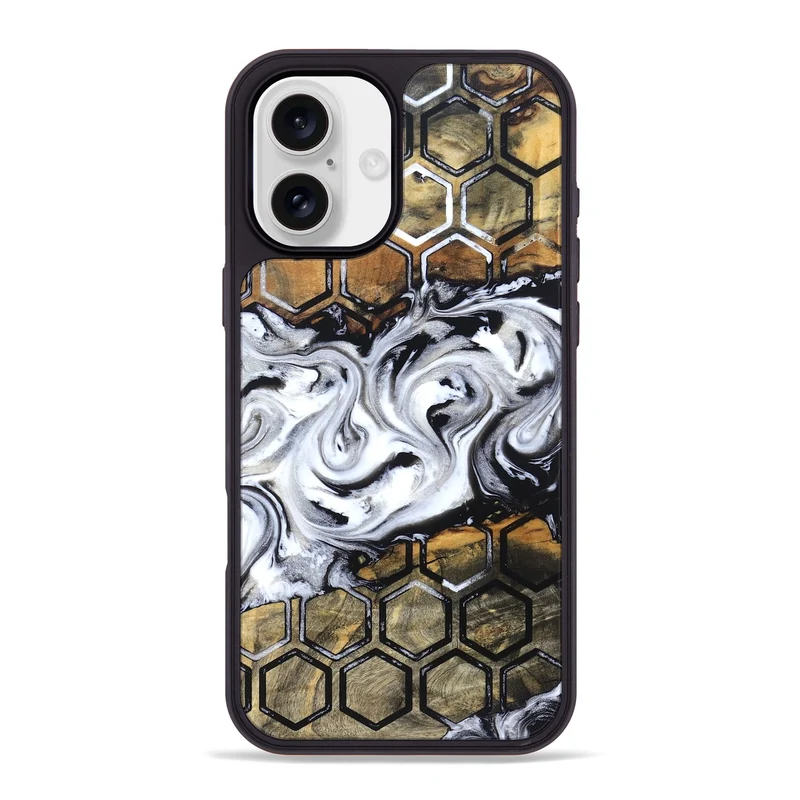 iPhone 16 Plus Wood Phone Case - Mabelle (Pattern, 829959)