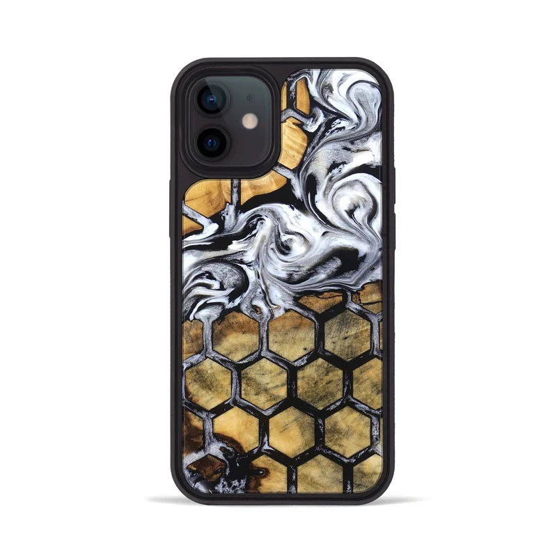 iPhone 12 Wood Phone Case - Olive (Pattern, 829965)