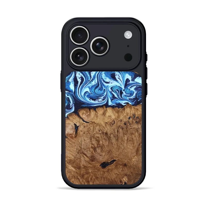 iPhone 17 Pro Wood Phone Case - Manila (Blue, 829952)