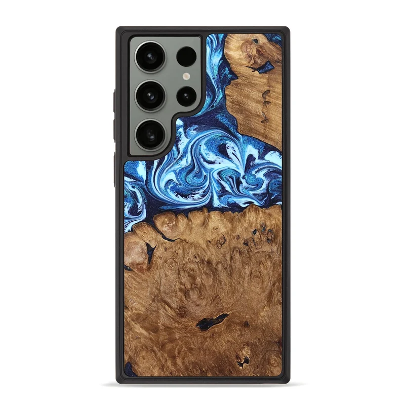 Galaxy S23 Ultra Wood Phone Case - Manila (Blue, 829952)